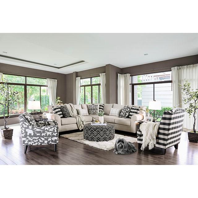 Patricia Ivory Sectional - Hello Home Furniture & Mattress (Longmont, CO)