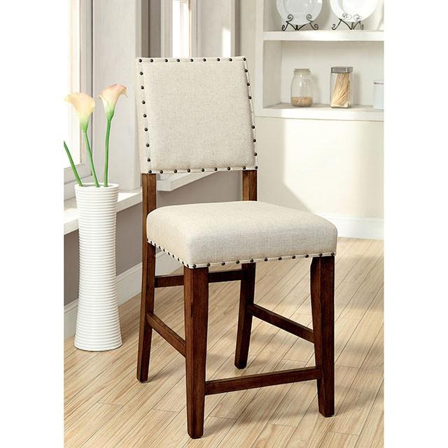 SANIA Rustic Oak Counter Ht. Chair (2/CTN) - Hello Home Furniture & Mattress (Longmont, CO)