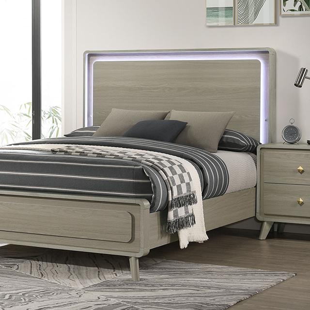 Rainier Bed Gray - Hello Home Furniture & Mattress (Longmont, CO)