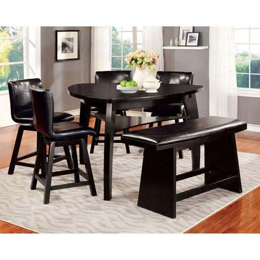 HURLEY Black Counter Ht. Table - Hello Home Furniture & Mattress (Longmont, CO)