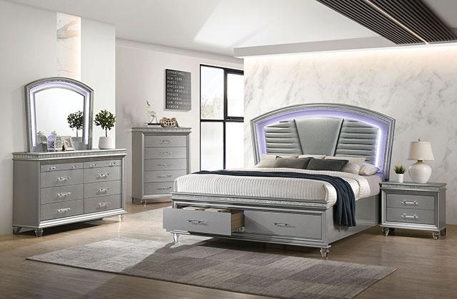 MADDIE Chest, Silver - Hello Home Furniture & Mattress (Longmont, CO)