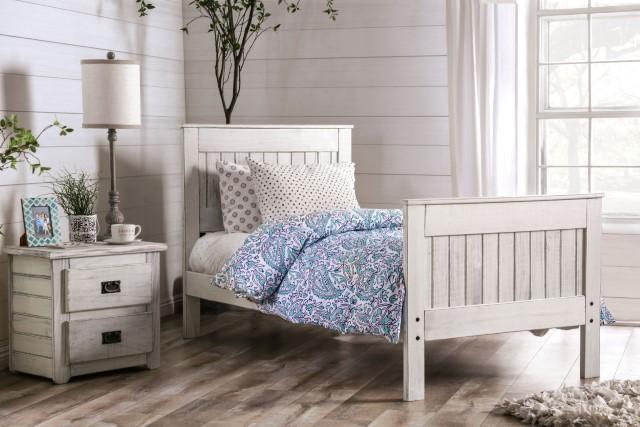 Rockwall Full, Queen, & Twin Bed White, Gray, & White - Hello Home Furniture & Mattress (Longmont, CO)