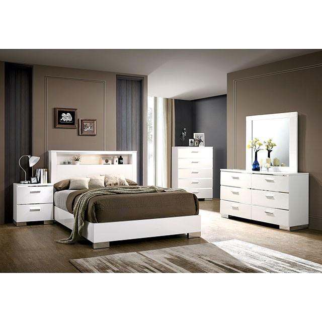 Malte White Night Stand - Hello Home Furniture & Mattress (Longmont, CO)