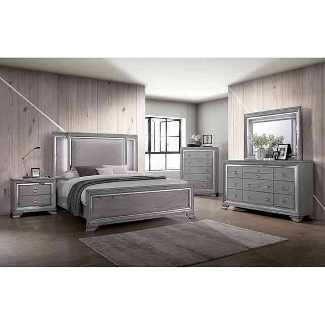 Alanis Light Gray Mirror - Hello Home Furniture & Mattress (Longmont, CO)