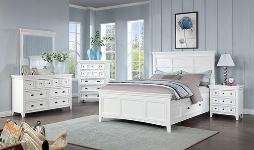 CASTILE Night Stand w/ USB, White - Hello Home Furniture & Mattress (Longmont, CO)
