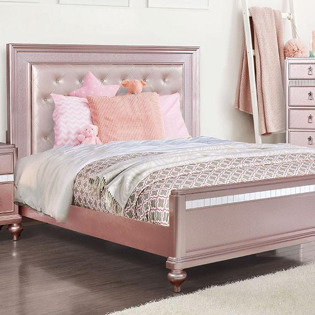 Ariston Rose Pink Full, Twin, & Queen Bed