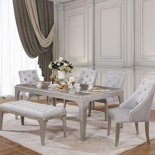 DIOCLES Silver/Gray Dining Table image