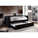 Susanna Black Daybed w/ Trundle, Black - Hello Home Furniture & Mattress (Longmont, CO)