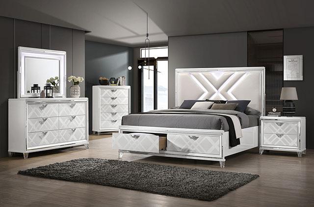 EMMELINE Chest, White - Hello Home Furniture & Mattress (Longmont, CO)