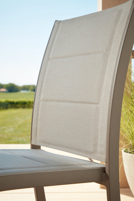 Mission Beach Outdoor Table and 2 Chairs - Hello Home Furniture & Mattress (Longmont, CO)