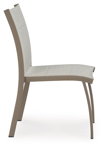 Mission Beach Outdoor Table and 2 Chairs - Hello Home Furniture & Mattress (Longmont, CO)