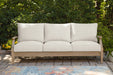 Carter Hall Outdoor Sofa with Cushion - Hello Home Furniture & Mattress (Longmont, CO)