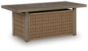 Laguna Heights Outdoor Fire Pit Table - Hello Home Furniture & Mattress (Longmont, CO)