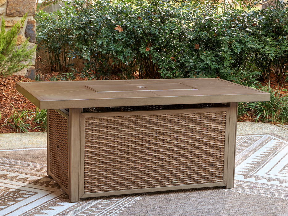 Laguna Heights Outdoor Fire Pit Table - Hello Home Furniture & Mattress (Longmont, CO)