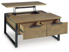 Montia Lift-Top Coffee Table - Hello Home Furniture & Mattress (Longmont, CO)