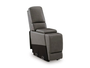 5Z - Pittson Power Reclining Sectional Loveseat with Console - Hello Home Furniture & Mattress (Longmont, CO)