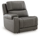 5Z - Pittson Power Reclining Sectional Loveseat with Console - Hello Home Furniture & Mattress (Longmont, CO)
