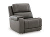 5Z - Pittson Power Reclining Sectional Loveseat - Hello Home Furniture & Mattress (Longmont, CO)