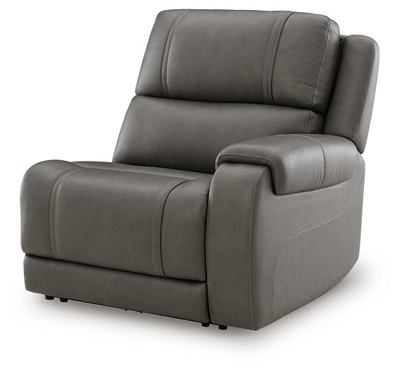 5Z - Pittson Power Reclining Sectional Loveseat - Hello Home Furniture & Mattress (Longmont, CO)
