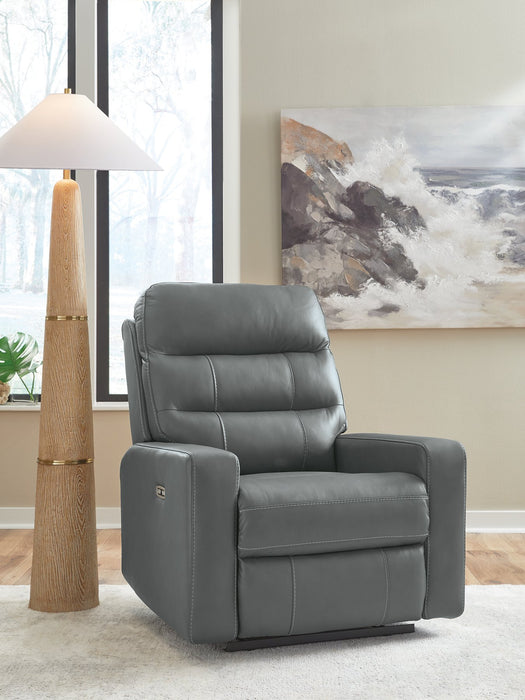 Pennacle Pier Power Recliner - Hello Home Furniture & Mattress (Longmont, CO)