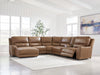 DeepWakes Power Reclining Sectional with Chaise - Hello Home Furniture & Mattress (Longmont, CO)