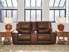 DeepWakes Power Reclining Loveseat with Console - Hello Home Furniture & Mattress (Longmont, CO)