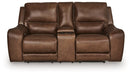 DeepWakes Power Reclining Loveseat with Console - Hello Home Furniture & Mattress (Longmont, CO)