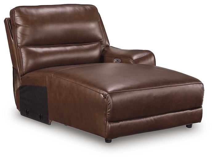 DeepWakes Power Reclining Sectional with Chaise - Hello Home Furniture & Mattress (Longmont, CO)