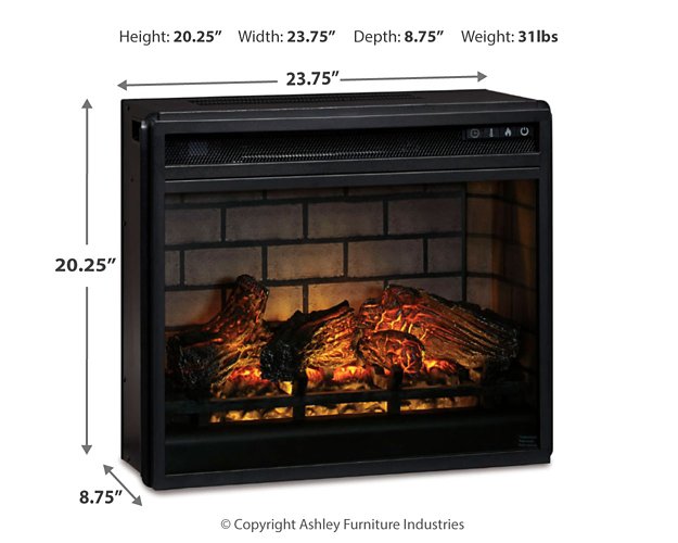 Entertainment Accessories Electric Infrared Fireplace Insert - Hello Home Furniture & Mattress (Longmont, CO)