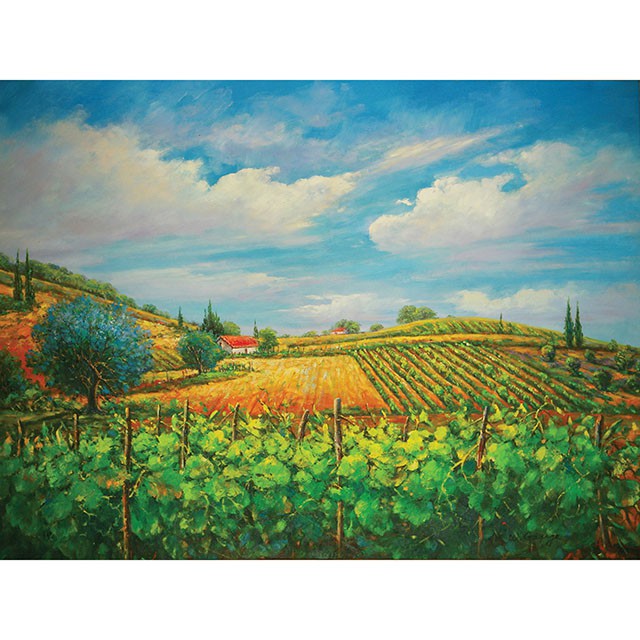 Summer In Napa Printed Canvas Painting - Hello Home Furniture & Mattress (Longmont, CO)