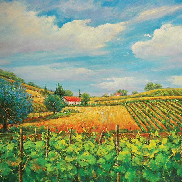 Summer In Napa Printed Canvas Painting - Hello Home Furniture & Mattress (Longmont, CO)