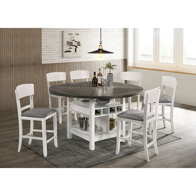 Stacie 7 PC Dining Table Set - Hello Home Furniture & Mattress (Longmont, CO)