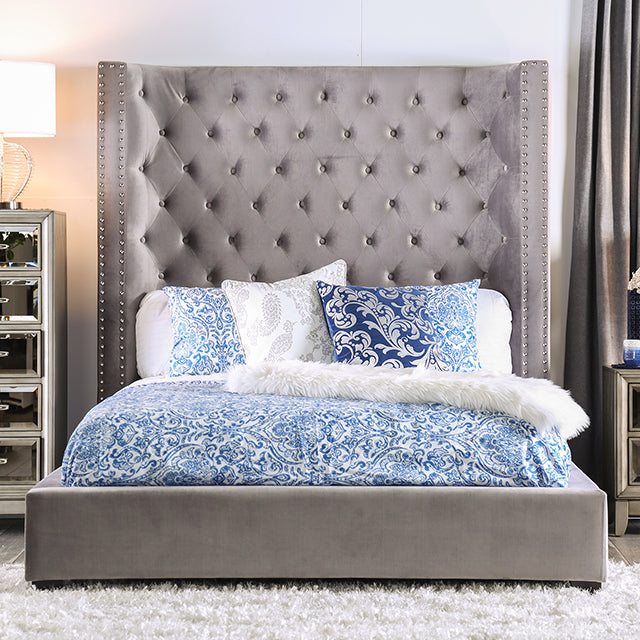 Rosabelle Bed Black, Grey, & Ivory - Hello Home Furniture & Mattress (Longmont, CO)