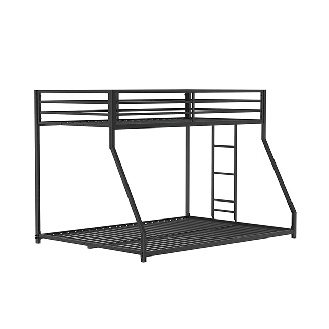 Rothwell Metal Bunk Bed Twin/ Full - Hello Home Furniture & Mattress (Longmont, CO)