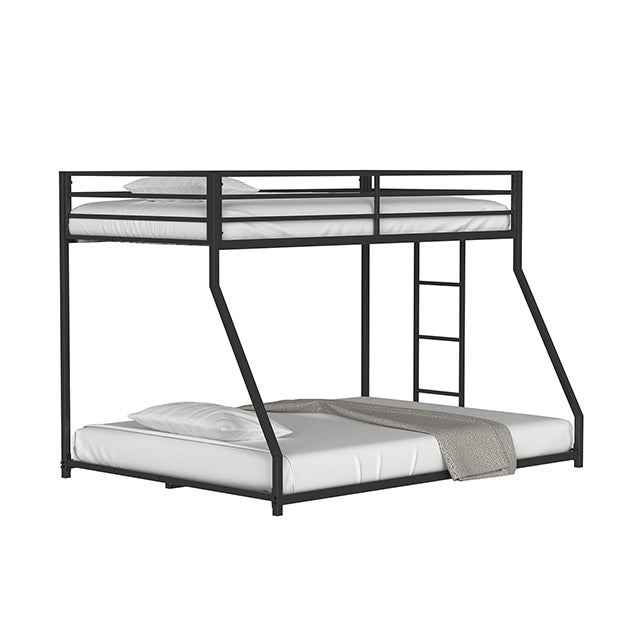 Rothwell Metal Bunk Bed Twin/ Full - Hello Home Furniture & Mattress (Longmont, CO)