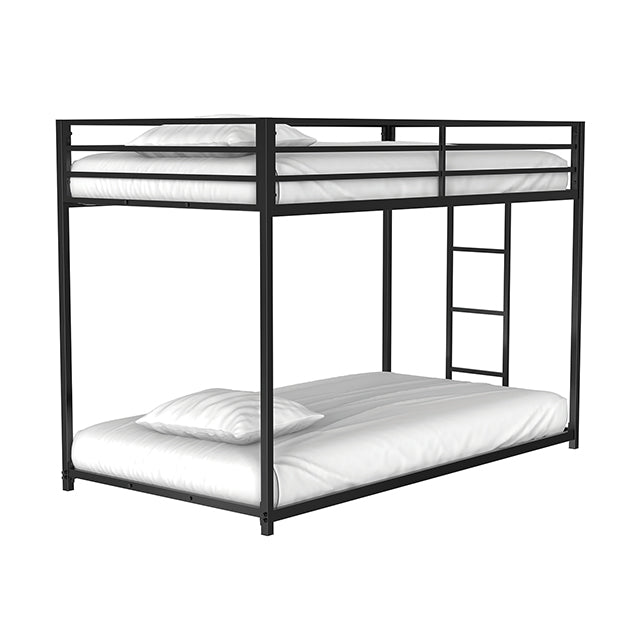 Rothwell Metal Bunk Bed Twin/ Full - Hello Home Furniture & Mattress (Longmont, CO)