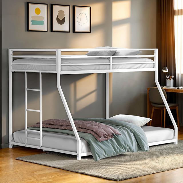 Rothwell Metal Bunk Bed Twin/ Full - Hello Home Furniture & Mattress (Longmont, CO)