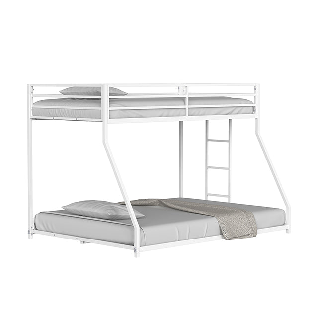 Rothwell Metal Bunk Bed Twin/ Full - Hello Home Furniture & Mattress (Longmont, CO)