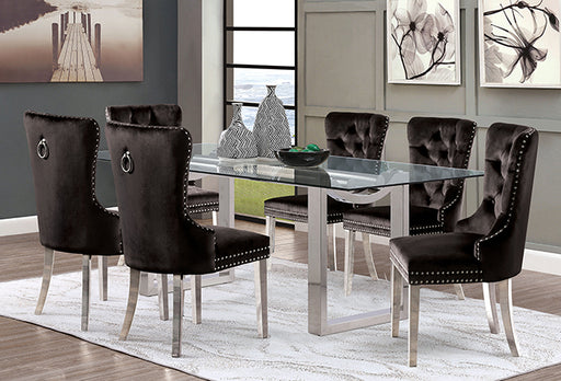Silvestri 7 Pc Dining Table Set - Hello Home Furniture & Mattress (Longmont, CO)