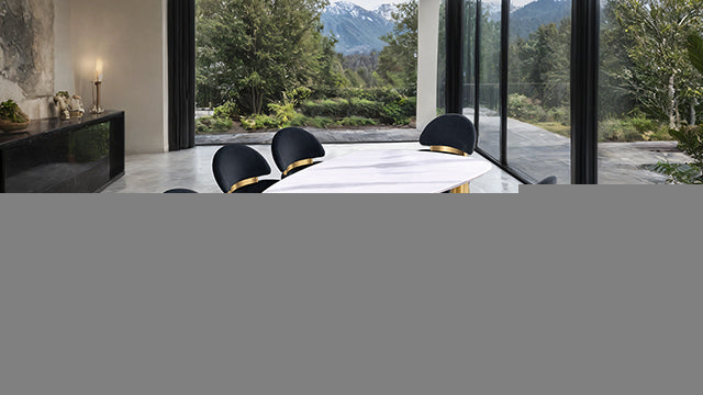 Northam 7 Pc. Dining Table Set W/ Black Chair