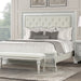 Stella Mia E.King & Queen Bed White & White - Hello Home Furniture & Mattress (Longmont, CO)