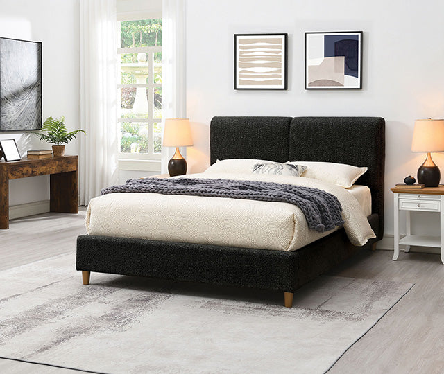 Stavern E.King, Full, & Queen Bed Grey & Black - Hello Home Furniture & Mattress (Longmont, CO)