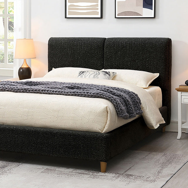 Stavern E.King, Full, & Queen Bed Grey & Black - Hello Home Furniture & Mattress (Longmont, CO)