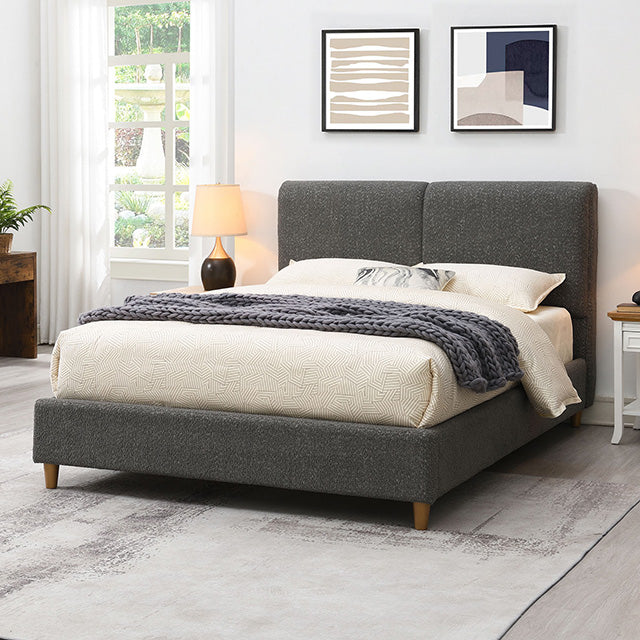 Stavern E.King, Full, & Queen Bed Grey & Black - Hello Home Furniture & Mattress (Longmont, CO)