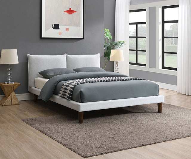 Verwood E.King, Full, & Queen Bed Gray & Light Gray - Hello Home Furniture & Mattress (Longmont, CO)