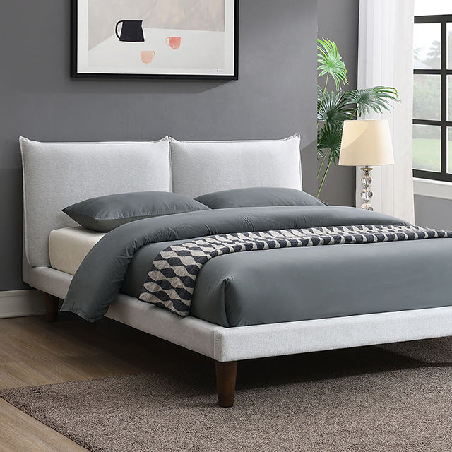 Verwood E.King, Full, & Queen Bed Gray & Light Gray - Hello Home Furniture & Mattress (Longmont, CO)