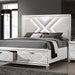 Emmeline 4 & 5 Piece Queen Bedroom Set Gray & White - Hello Home Furniture & Mattress (Longmont, CO)