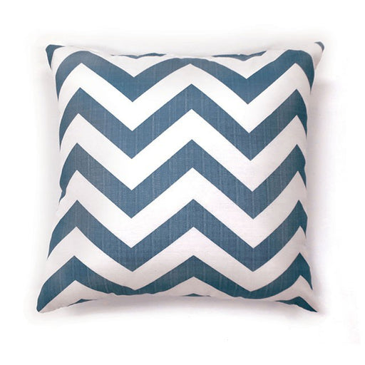 ZOE 18" X 18" Pillow, Blue Chevron (2/CTN) image