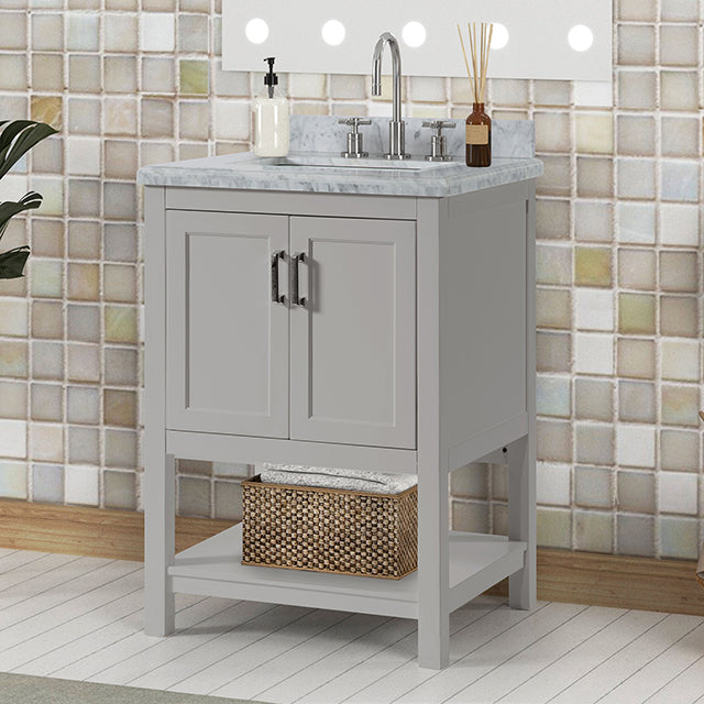 Reston Vanity with Top/ Sink - Hello Home Furniture & Mattress (Longmont, CO)