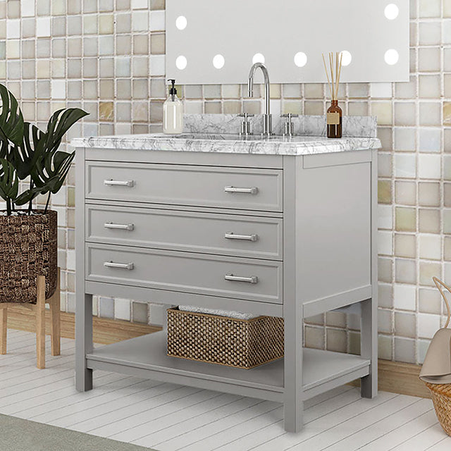 Reston Vanity with Top/ Sink - Hello Home Furniture & Mattress (Longmont, CO)